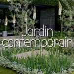 Scène de jardin contemporain