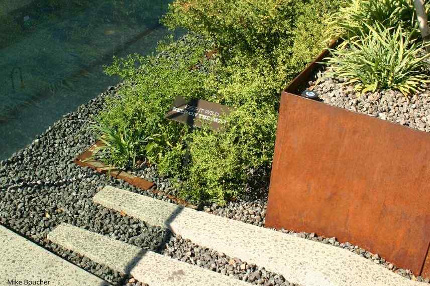 bordure en corten