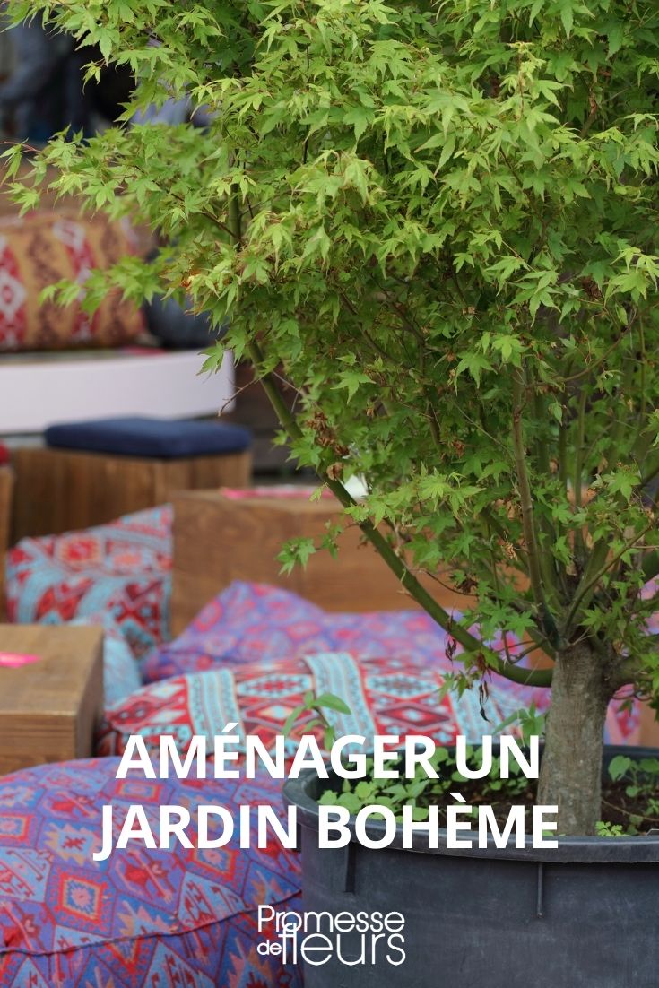 aménagement de jardin bohème