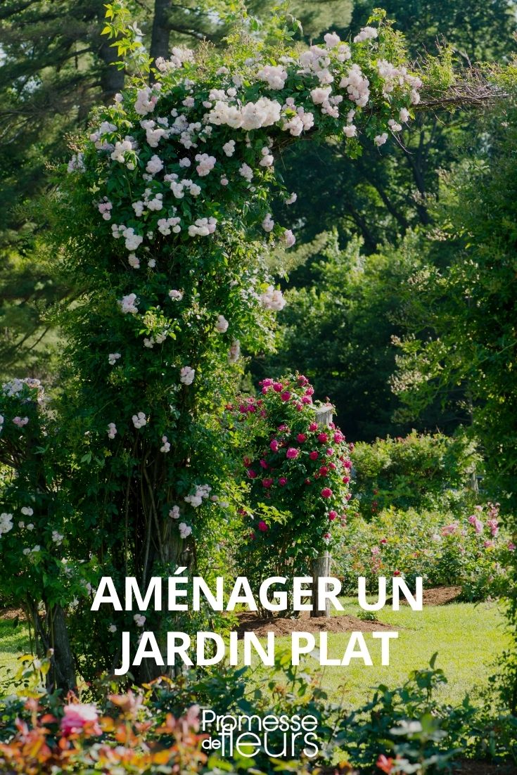 aménager un jardin plat