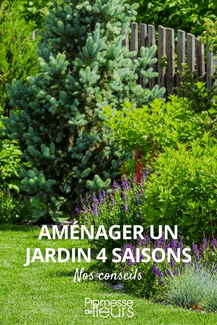 jardin 4 saisons : comment l'aménager, jardin fleuri toute l'année