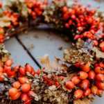 Fabriquer une couronne de Noël avec des cynorrhodons