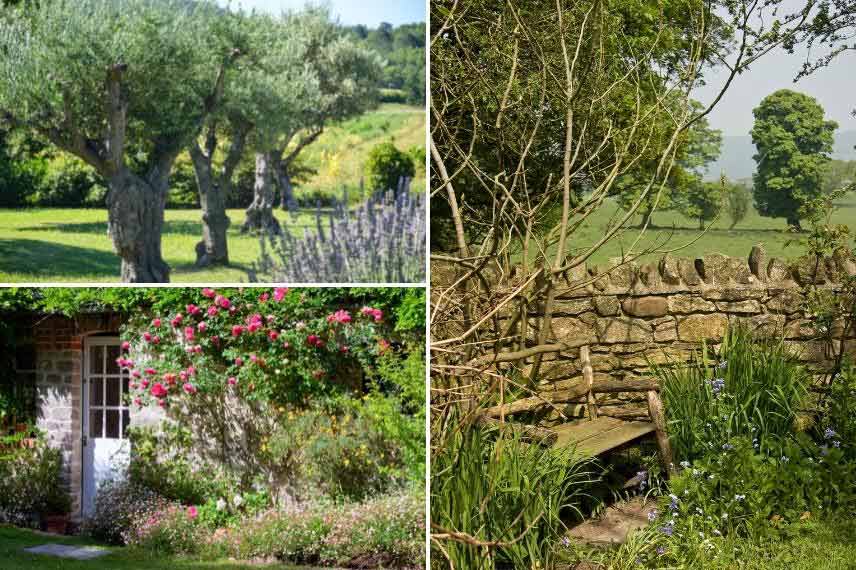 le look du jardin de campagne dépend du terroir local 