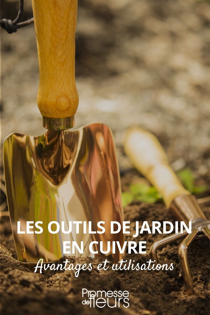 outils jardin cuivre