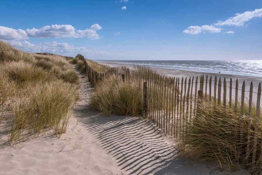 clôture girondine sur plage