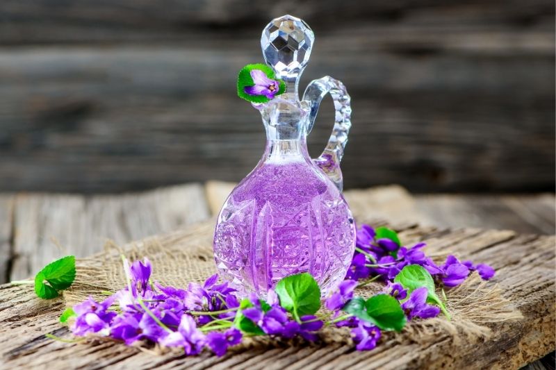 recette sirop violette bouteille