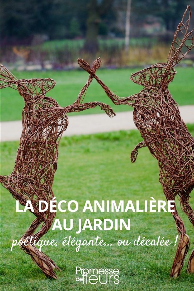 décorer jardin sculptures animaux