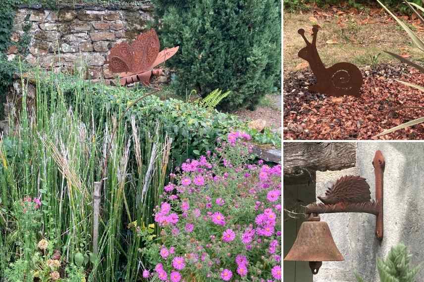 déco animalière jardin, décoration extérieure jardin animaux