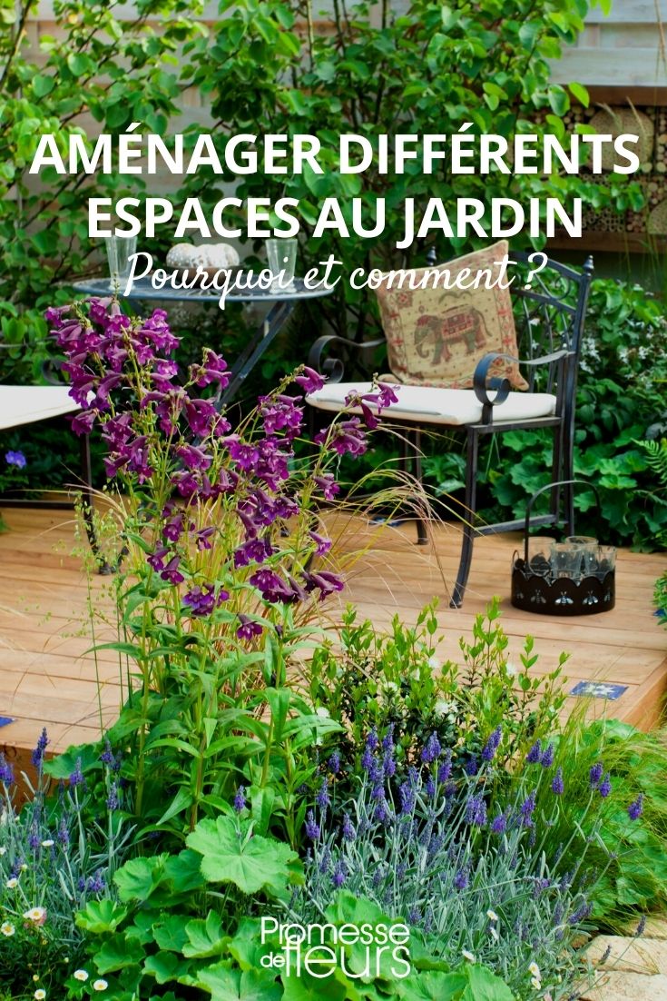 amenager differents espaces au jardin