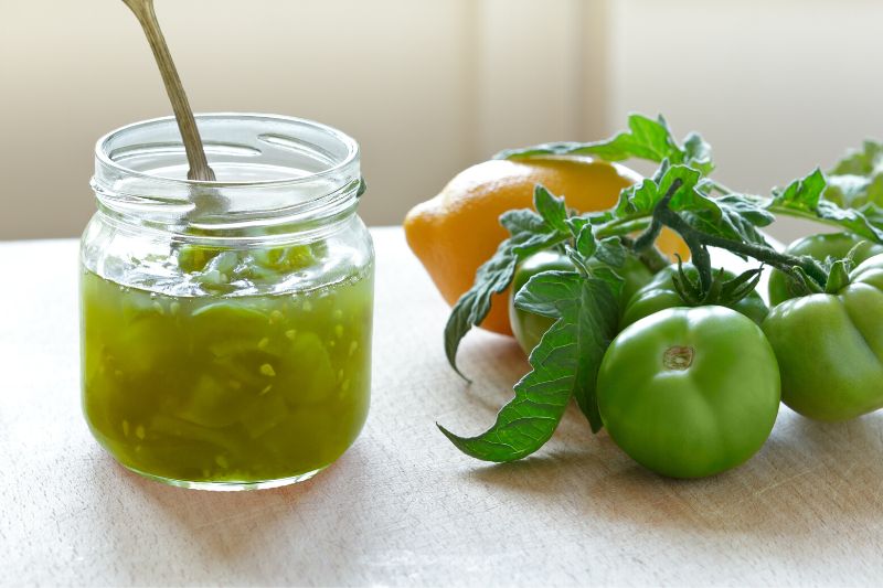 recette confiture de tomate verte