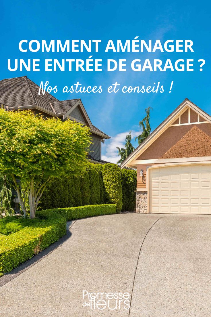Comment aménager une entrée de garage, amenagement entree garage, amenager jardin garage