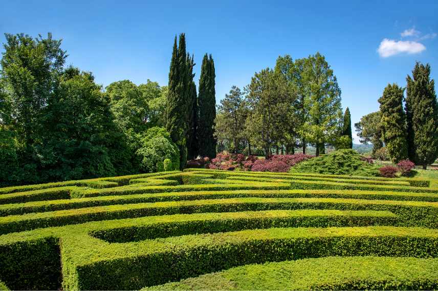 créer un labyrinthe au jardin, labyrinthe vegetal exemples, labyrinthe aménager