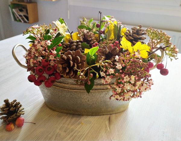 Déco d’automne : faire un centre de table naturel