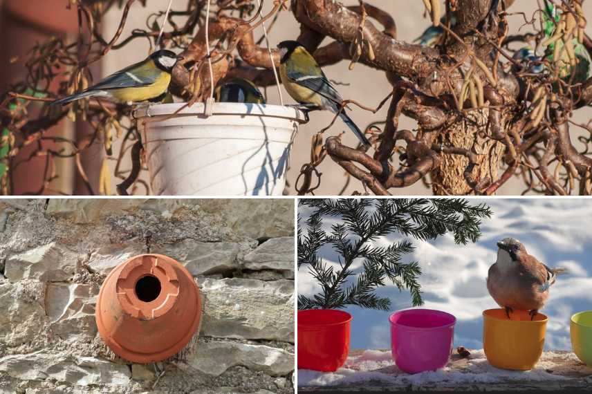 recycler pots jardin, détourner pots au jardin, idées déco pots jardin