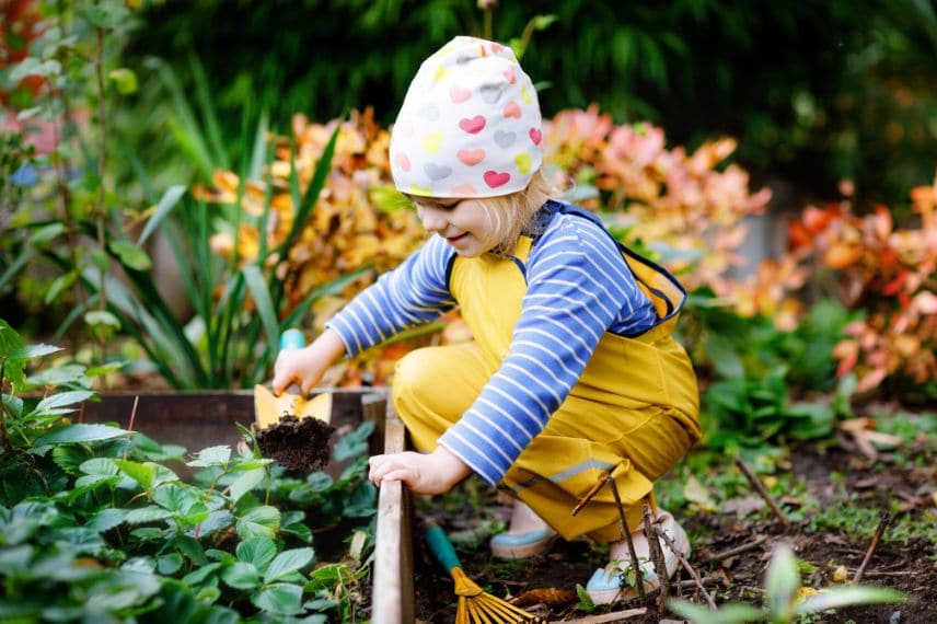 un carré potager pour les enfants