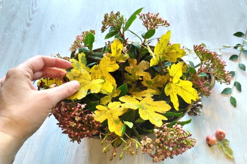 décoration de table naturelle