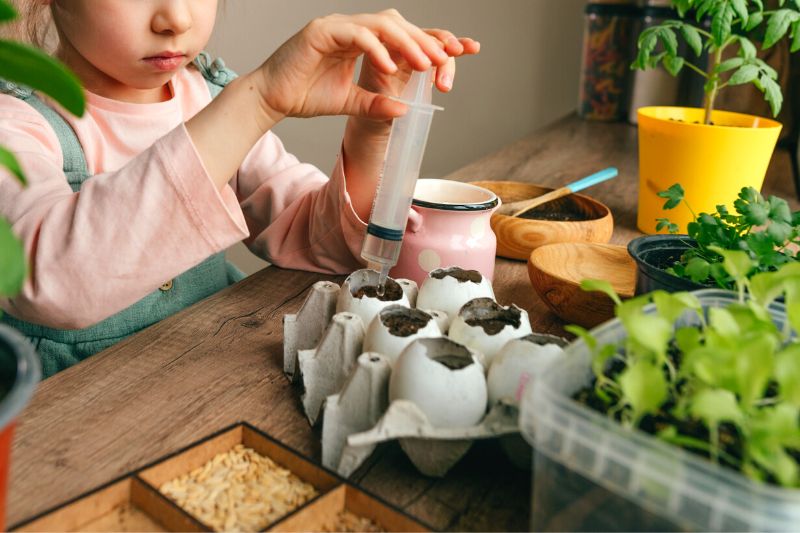 Kits de décoration d'oeufs en mousse de Pâques Bouleau Arbre Led