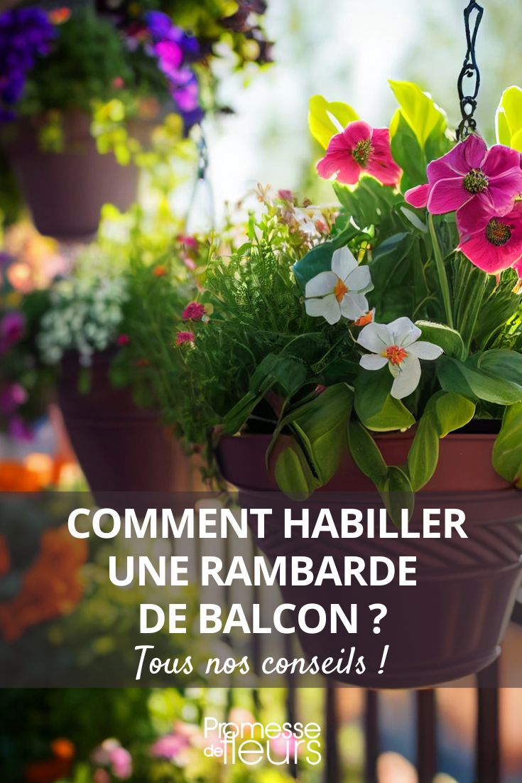 habillage rambarde balcon, aménagement balcon, cacher vis a vis balcon, recouvrir cacher garde corps, quelles plantes pour cacher balcon rambarde