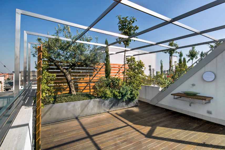 aménager un toit terrasse, aménagement toiture terrasse, conseils idées toit terrasse, quelles plantes sur un toit terrasse, plantes resistantes sur toiture terrasse, inspiration toit terrasse, reglementation toit terrasse