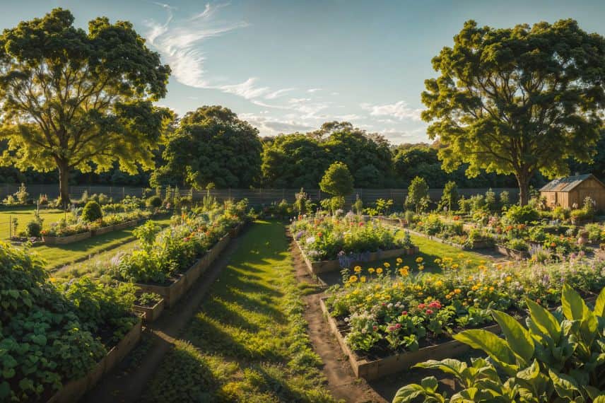 un jardin potager