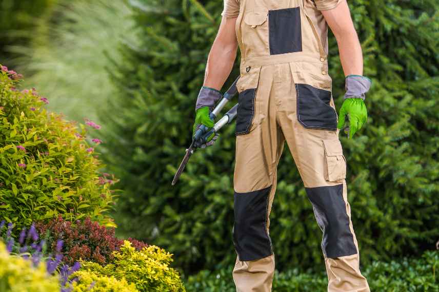 protection securite jardinier jardinage