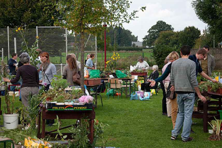 echanges de plantes entre jardiniers