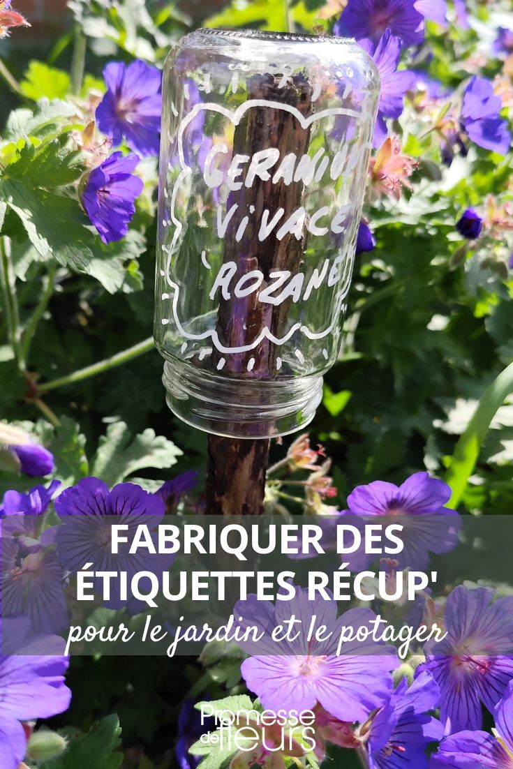 faire des étiquettes de jardin maison