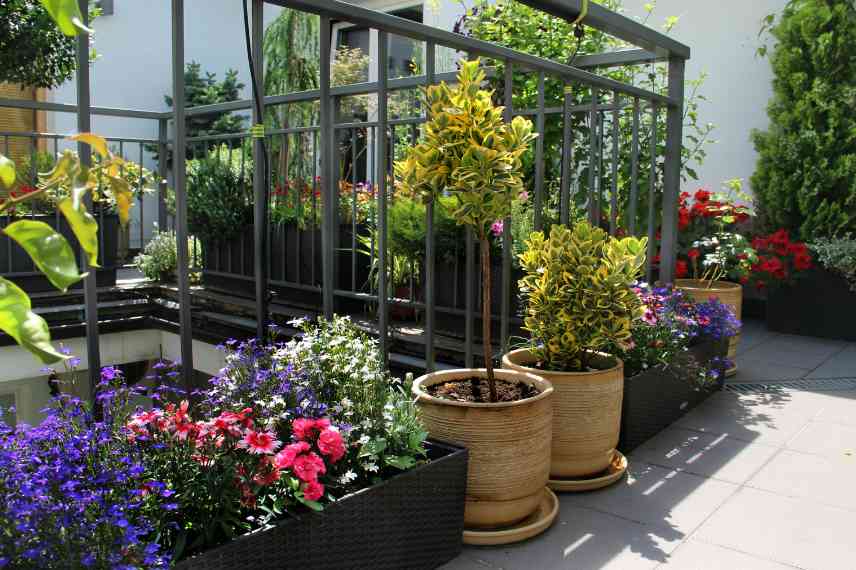 potscaping sur terrasse
