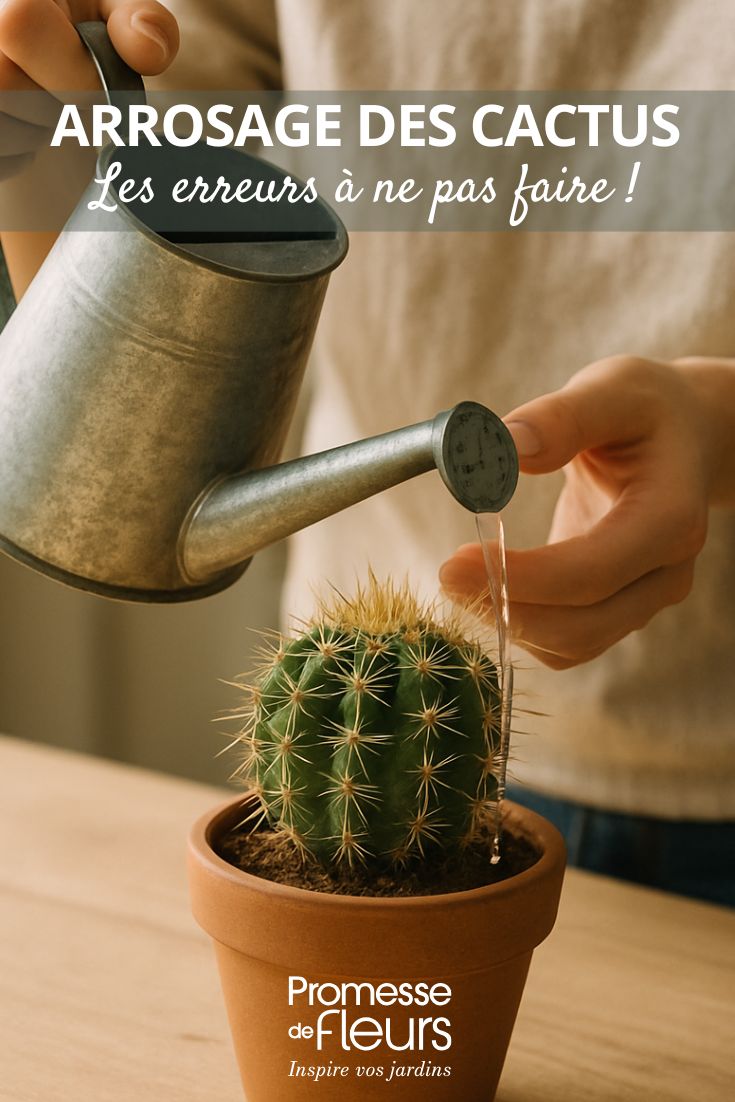 Arrosage des cactus les erreurs à ne pas faire arrosage d'un cactus (photo générée par IA)