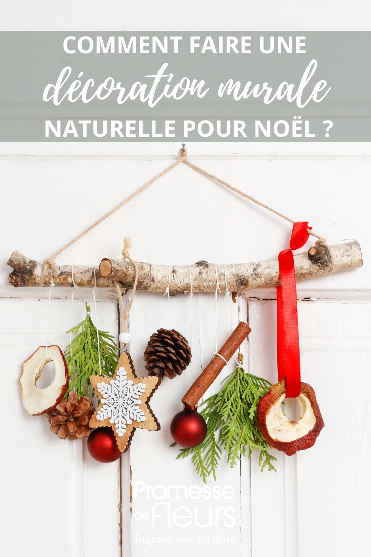 Comment faire une décoration murale naturelle pour Noël décoration à faire soi même pour noel