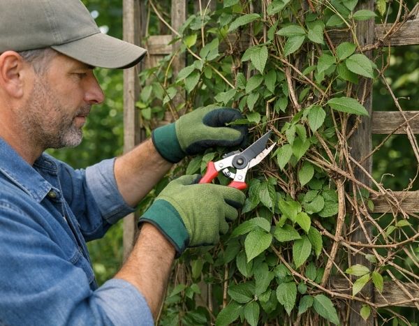 Comment tailler les clématites à floraison printanière ?