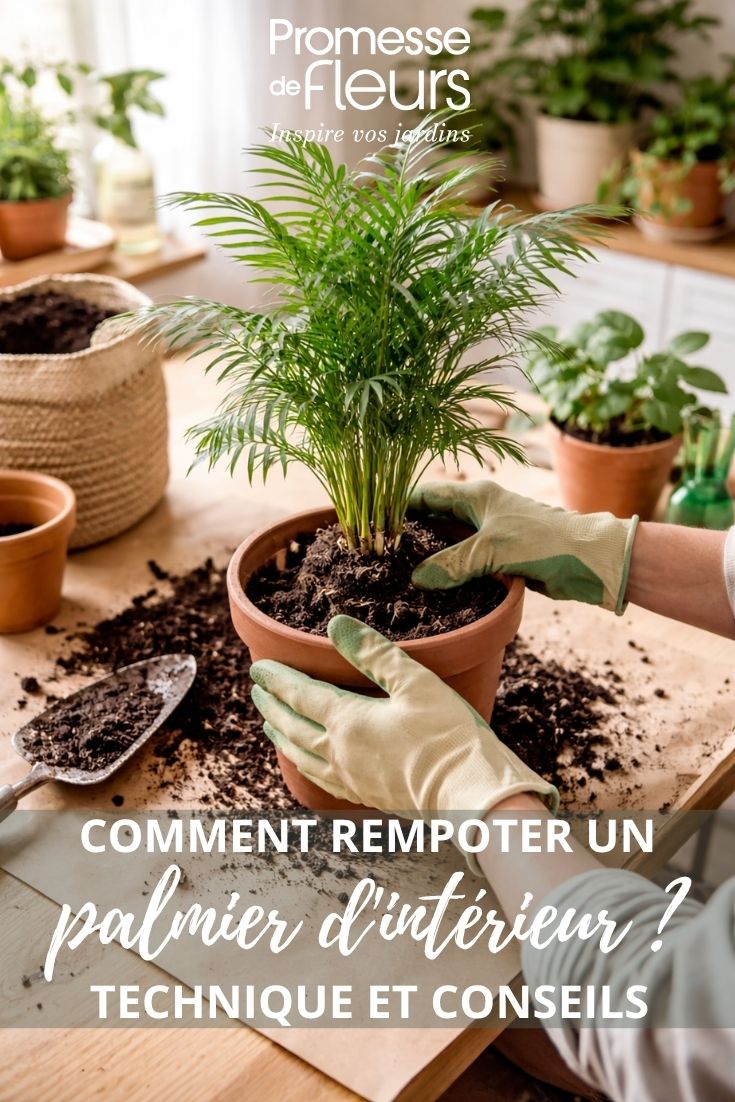 rempotage d'un Chamaedorea elegans - Palmier nain d'appartement