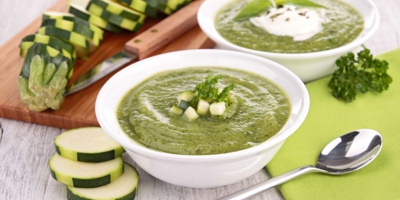 creamy courgette soup