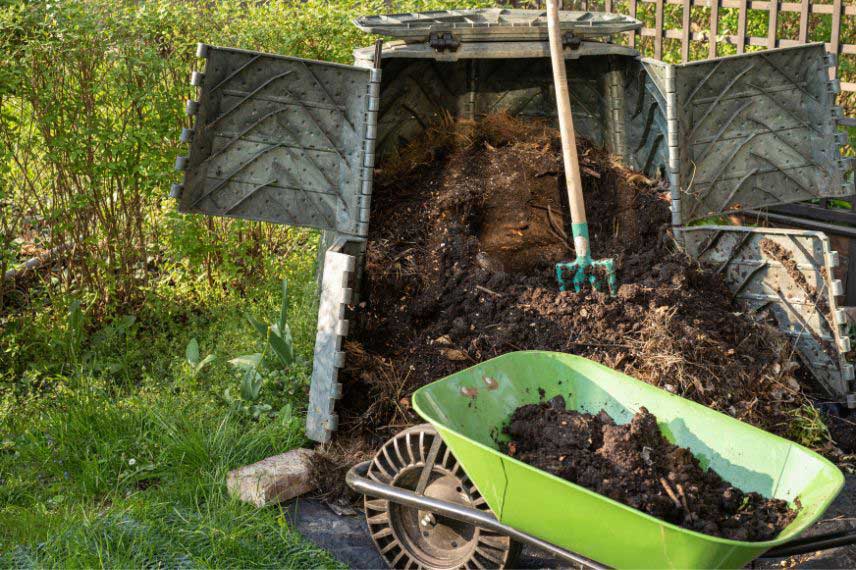 Aider un sol à garder l'eau - Apport de compost