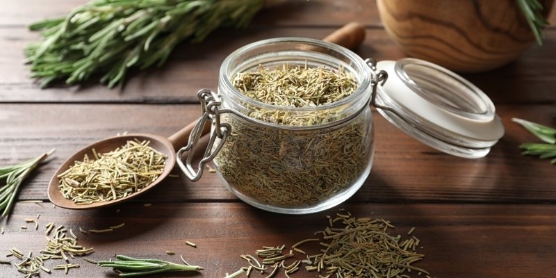 store dried herb
