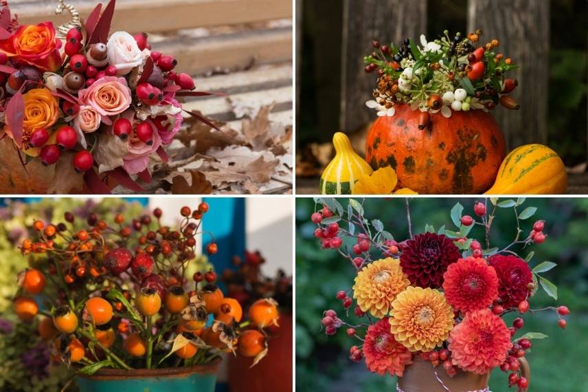 autumn fruit bouquets