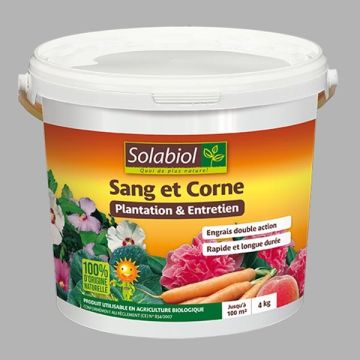 Corne et Sang UAB Solabiol 4 Kg utilisable en Agriculture Biologique