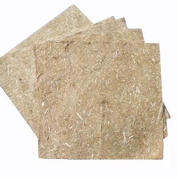 Dalles de paillage fendues en jute 30 x 30 cm - Lot de 5