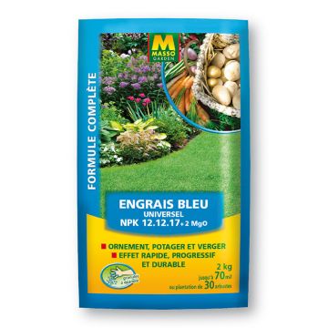 Engrais complet bleu NPK 12,12,17 + 2 MgO 