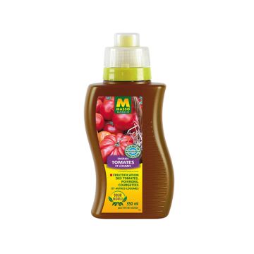 Engrais liquide Petit potager et tomates Or Brun en bidon de 250 ml