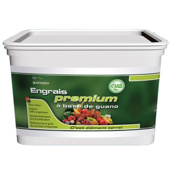 Engrais Premium à base de Guano de chauve-souris en pot de 1,5 Kg