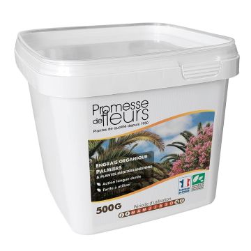 Engrais UAB Promesse de Fleurs pour palmiers et plantes méditerranéennes sac de 500g