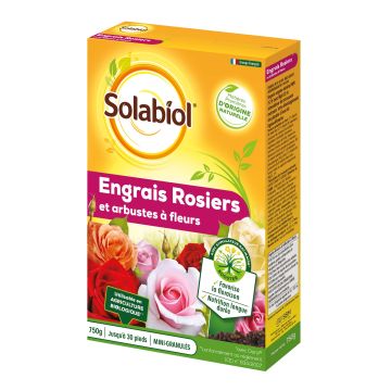 Engrais Rosiers et Arbustes à fleurs Solabiol en doypack de 500g
