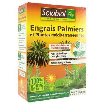 Engrais palmiers et plantes méditerranéennes en boîte de 1.5 Kg