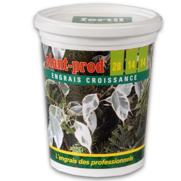 Engrais soluble professionnel Plantprod Croissance 28-14-14 de Fertil en boîte de 400 grammes