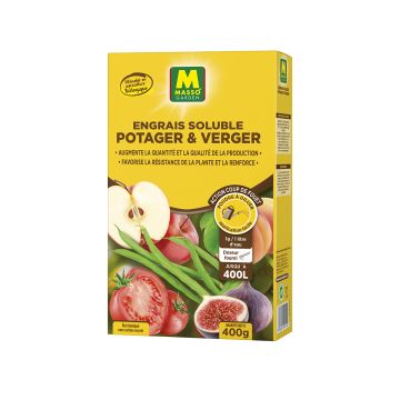Engrais soluble Potager et Verger UAB - Masso Boîte, 400g