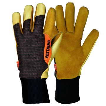 Gants de taille en hiver Rostaing paume cuir Iverno marron 