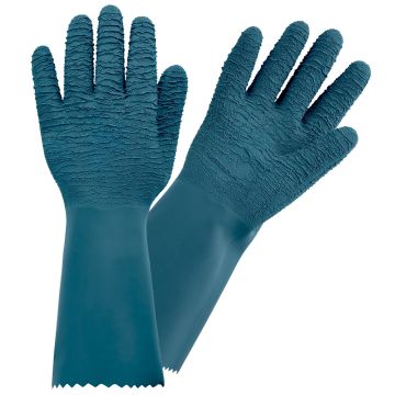 Gants longs de taille Rostaing pour rosiers et petits épineux ProtectMax bleu