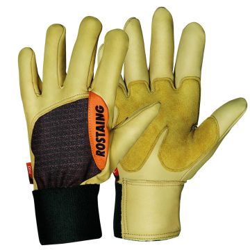 Gants pour gros travaux et taille Rostaing Forest marrons - différentes tailles disponibles