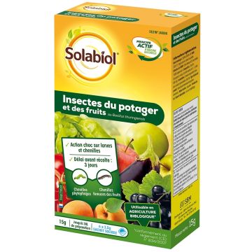 Insectes du potager et des fruits Solabiol en boîte de 6 x 2.5 g